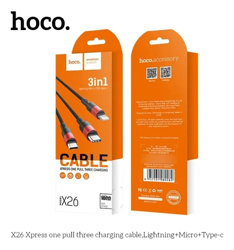 Hoco X26 Cable 3en1